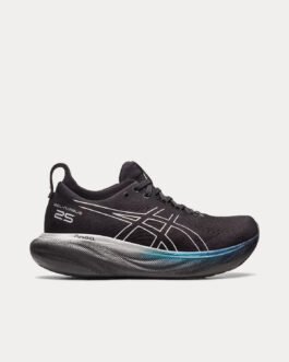 AsicsGel-Nimbus 25 Platinum Black / Pure Silver Running Shoes