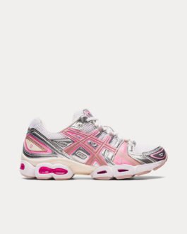 AsicsGel-Nimbus 9 White / Pure Silver / Pink Low Top Sneakers