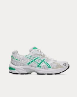 AsicsGel-1130 White / Malachite Green Low Top Sneakers