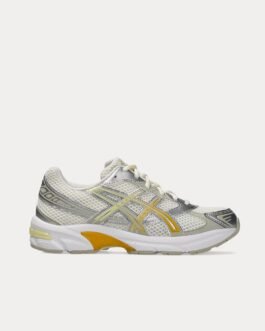 AsicsGel-1130 Cream / Pure Silver / Yellow Low Top Sneakers