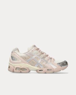 AsicsGel-Nimbus 9 White / Mineral Beige Low Top Sneakers