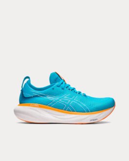 AsicsGel-Nimbus 25 Island Blue / Sun Peach Running Shoes