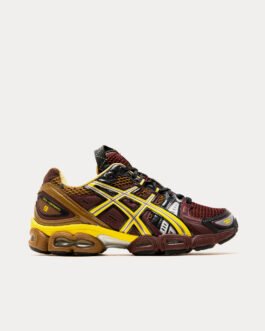 UB3-S GEL-NIMBUS 9 Rum Raisin / Green Sheen Low Top Sneakers