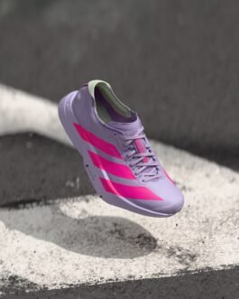 ADIZERO ADIOS PRO 4 - Chaussures de running sur route - crystal jade/shock pink/collegiate navy