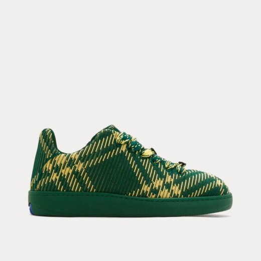 Burberry Baskets basses Box Check Knit Primrose