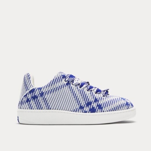 Burberry Baskets basses Box Check Knit Salt