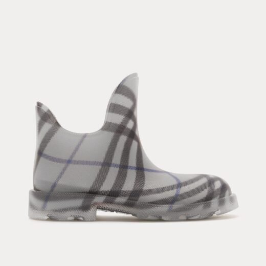 Burberry Bottes basses en caoutchouc à carreaux Marsh Lichen
