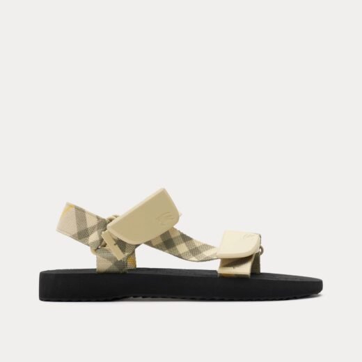 Burberry Sandales Check Trek Wheat