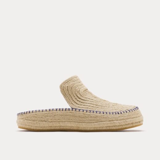 Burberry Sabots en velours côtelé naturel