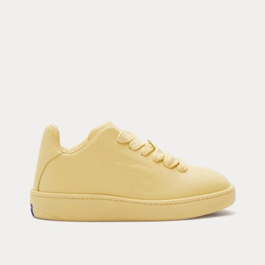 Burberry Baskets basses Box Leather Daffodil
