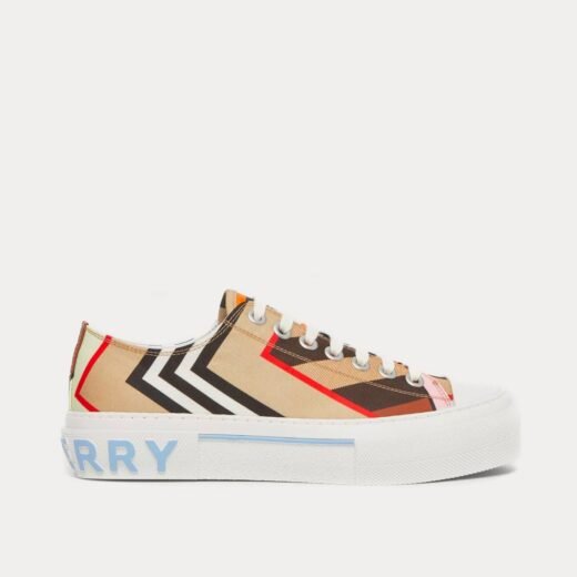 Burberry Baskets basses multicolores à imprimé Montage – Multi / 35