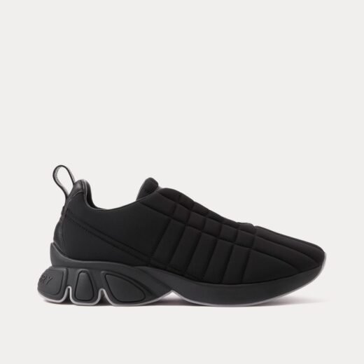 Burberry Baskets Classic matelassées en néoprène noir à enfiler