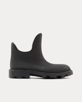 Bottes basses noires en caoutchouc Burberry Marsh