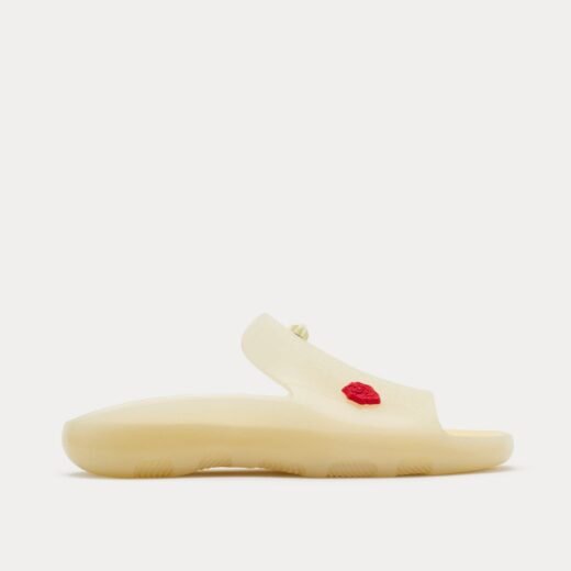 Burberry Claquettes Stingray en caoutchouc Marshmallow