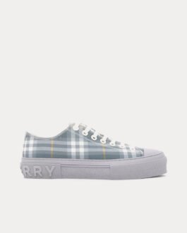 Baskets basses Burberry Vintage Check gris orage
