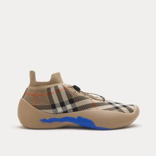 Burberry Baskets basses Check Neptune Knit Sand