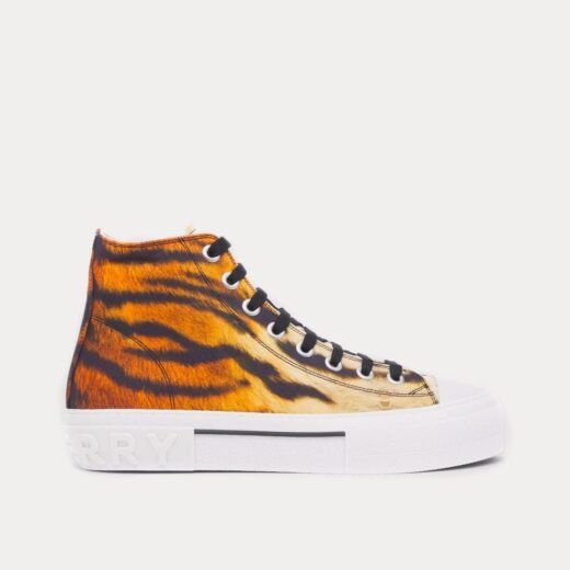 Burberry Baskets montantes à imprimé tigre pour le Nouvel An lunaire – Orange / 35