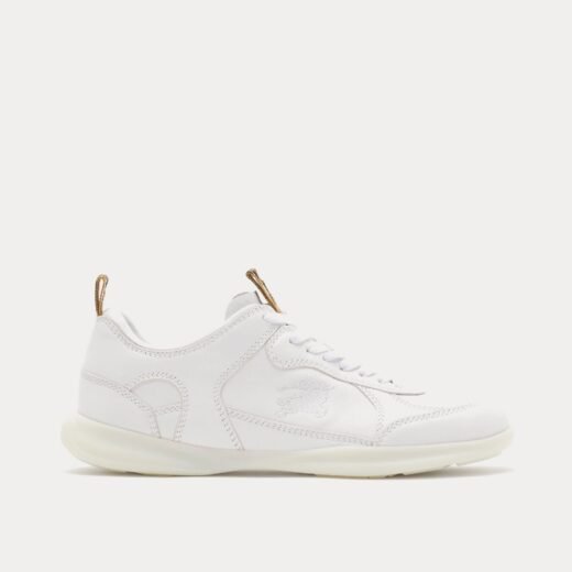 Burberry Baskets basses Matrix en cuir blanc optique