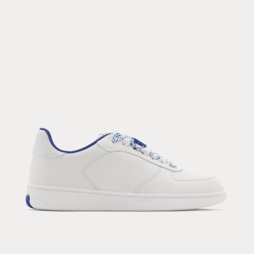 Burberry Baskets basses Terrace en cuir blanc