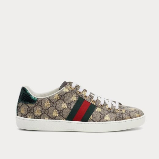Gucci Baskets basses marron en toile imprimée Ace – 35