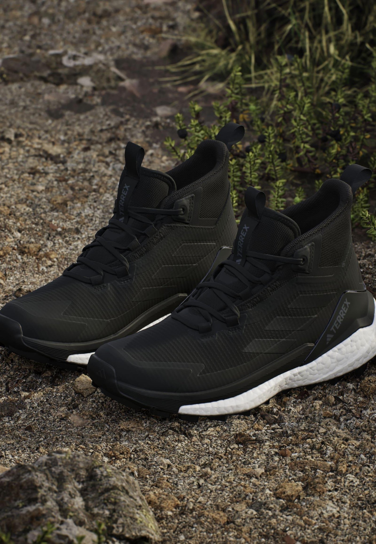 FREE - Chaussures de marche - core black   core black   cloud white - core black   core black   cloud white