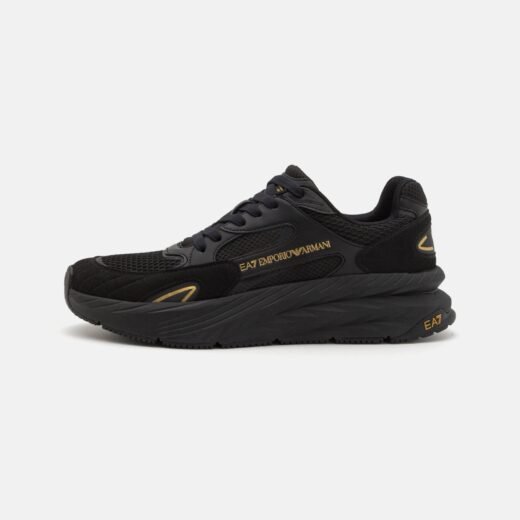 EA7 Emporio Armani CRUSHER SONIC MIX UNISEX - Baskets basses - triple black/gold