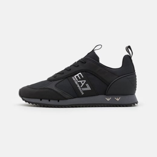 EA7 Emporio Armani LACES UNISEX - Baskets basses - black/mottled dark grey