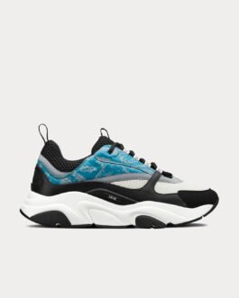 Baskets basses Dior B22 bleues réfléchissantes