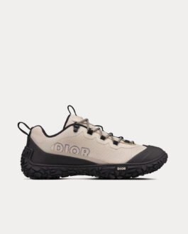 Baskets basses Dior Diorizon Hiking en mesh technique gris et caoutchouc noir