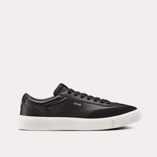 Dior Baskets basses B101 noires en cuir de veau lisse et nubuck – 35