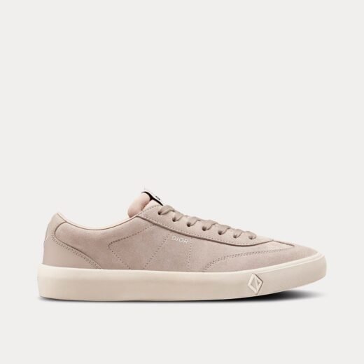 Dior Baskets basses B101 en cuir de veau nubuck grège – 35