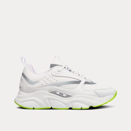 Dior Baskets basses B22 blanches en mesh technique et cuir de veau lisse – 35