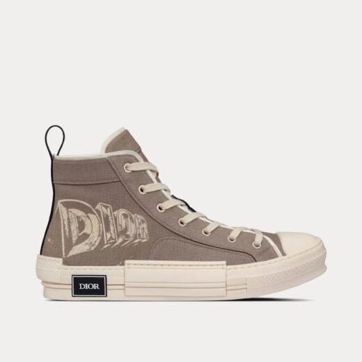 Dior Baskets montantes B23 en toile beige avec signature AsteroDior – 35