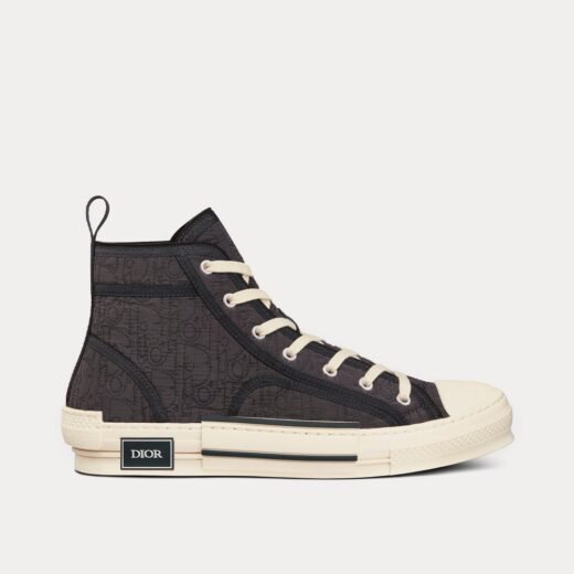 Dior Baskets montantes B23 noires Dior Oblique Kumo – 35