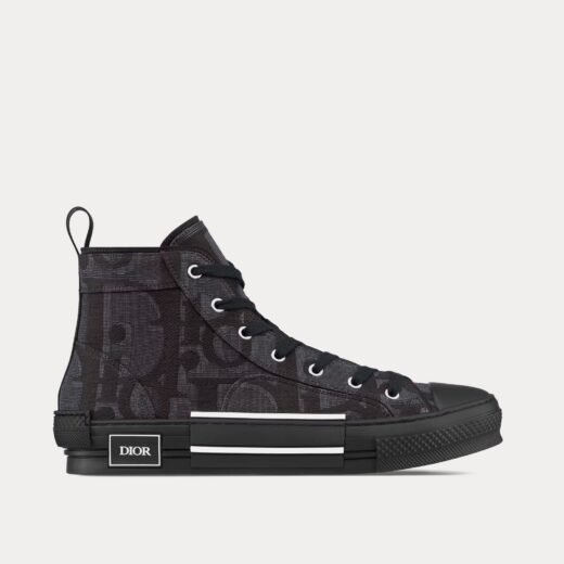 Dior Baskets montantes B23 Maxi Dior Oblique Jacquard noires – 35
