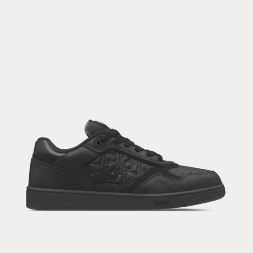 Dior Baskets basses noires B27 en cuir de veau grainé et cuir Dior Gravity