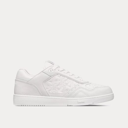 Dior Baskets basses blanches B27 en cuir de veau grainé et cuir Dior Gravity