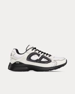 Baskets basses blanches Dior B30 en mesh et tissu technique