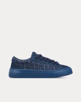 Baskets basses Dior B33 Dior Oblique bleu denim