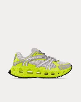 Baskets basses Dior B35 NXXT Mesh jaune fluo / gris clair