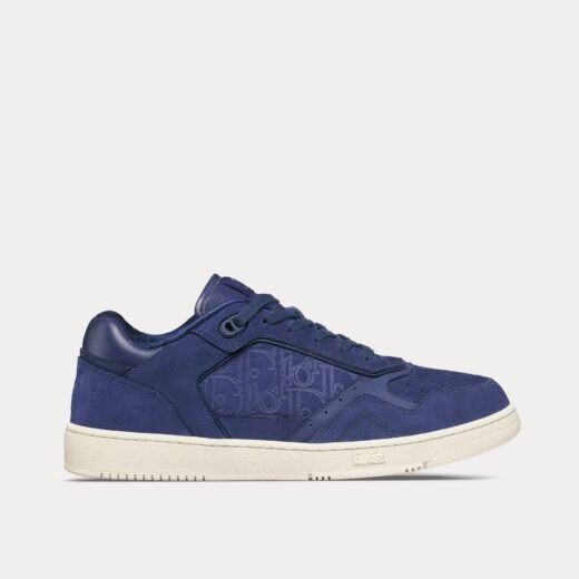 Dior Baskets basses Gravity B27 en daim bleu marine/bleu marine