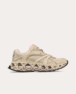 Baskets basses Dior B35 NXXT beiges en tissu technique et mesh