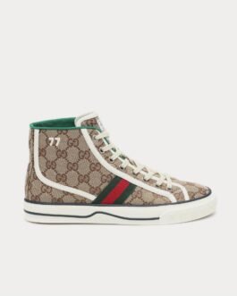 Baskets montantes beiges Gucci Tennis 1977