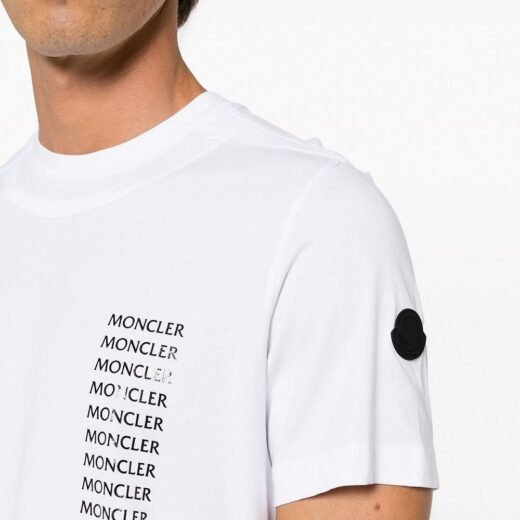 Moncler T-shirt en coton à imprimé logo Moncler