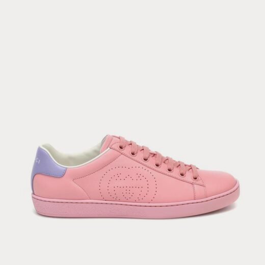 Gucci Baskets basses New Ace en cuir Wild Rose – 35