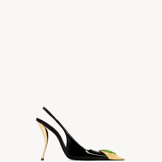 Saint Laurent LOULOU slingbacks en cuir verni
