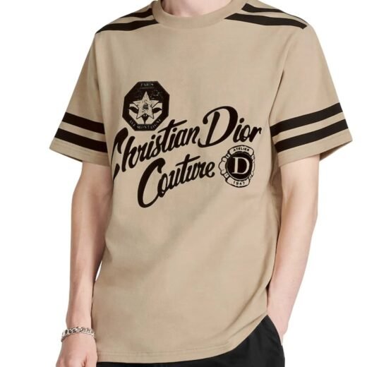 Dior T-shirt unisexe à manches courtes en coton avec logo; style urbain; collection printemps-été 2024