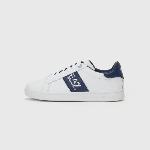 EA7 Emporio Armani CLASSIC UNISEX - Baskets basses - white/medieval blue
