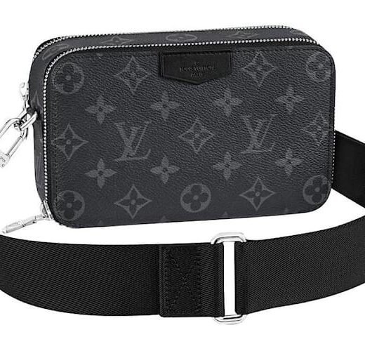 Louis Vuitton Portefeuille portable LV Alpha, gris neuf