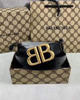 CEINTURE VINTAGE À BOUCLE DORÉ POUR HOMME